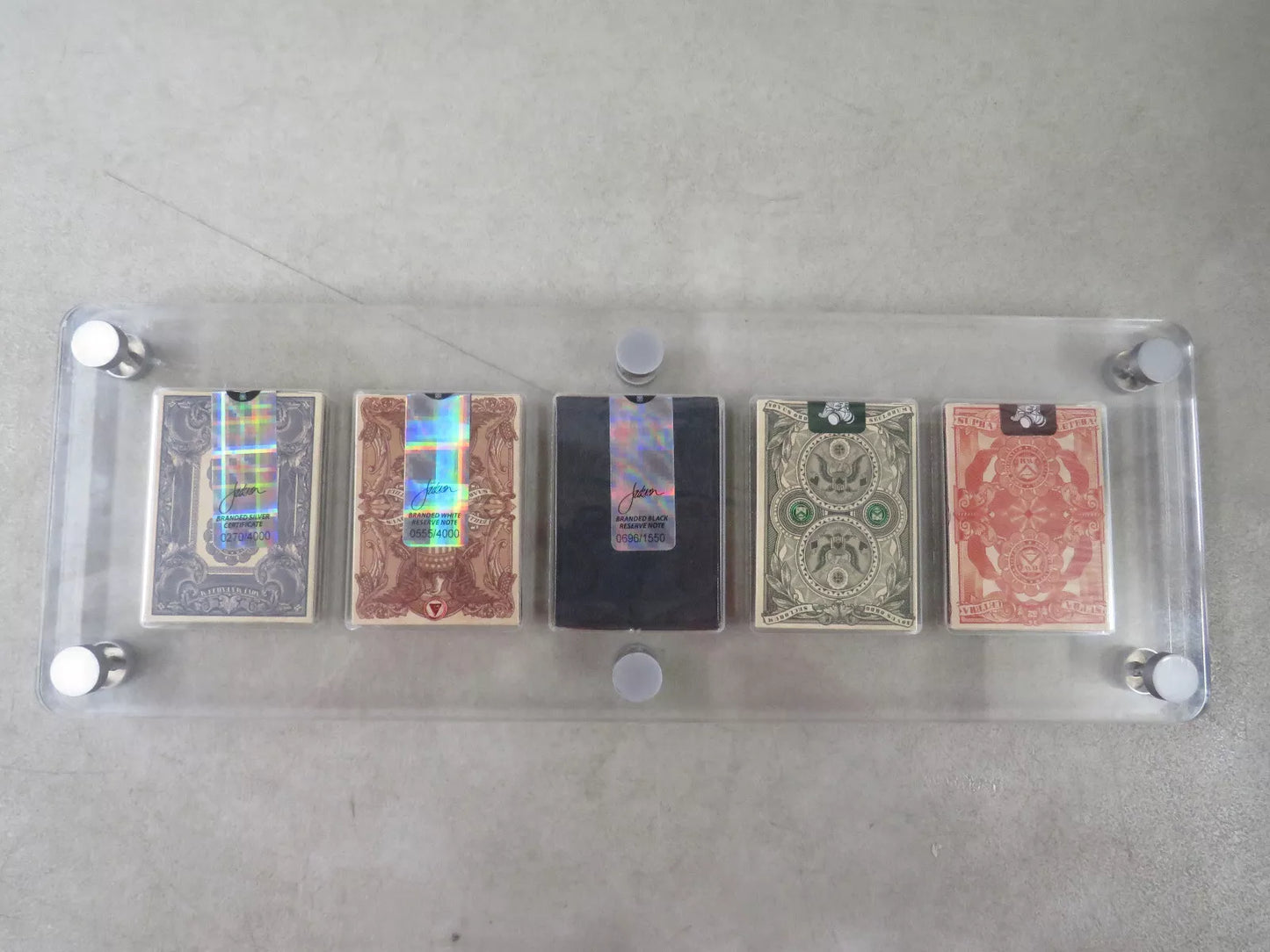 Bicycle Federal 52 Branded Silver Certificate Playing Cards by Kings Wild Project