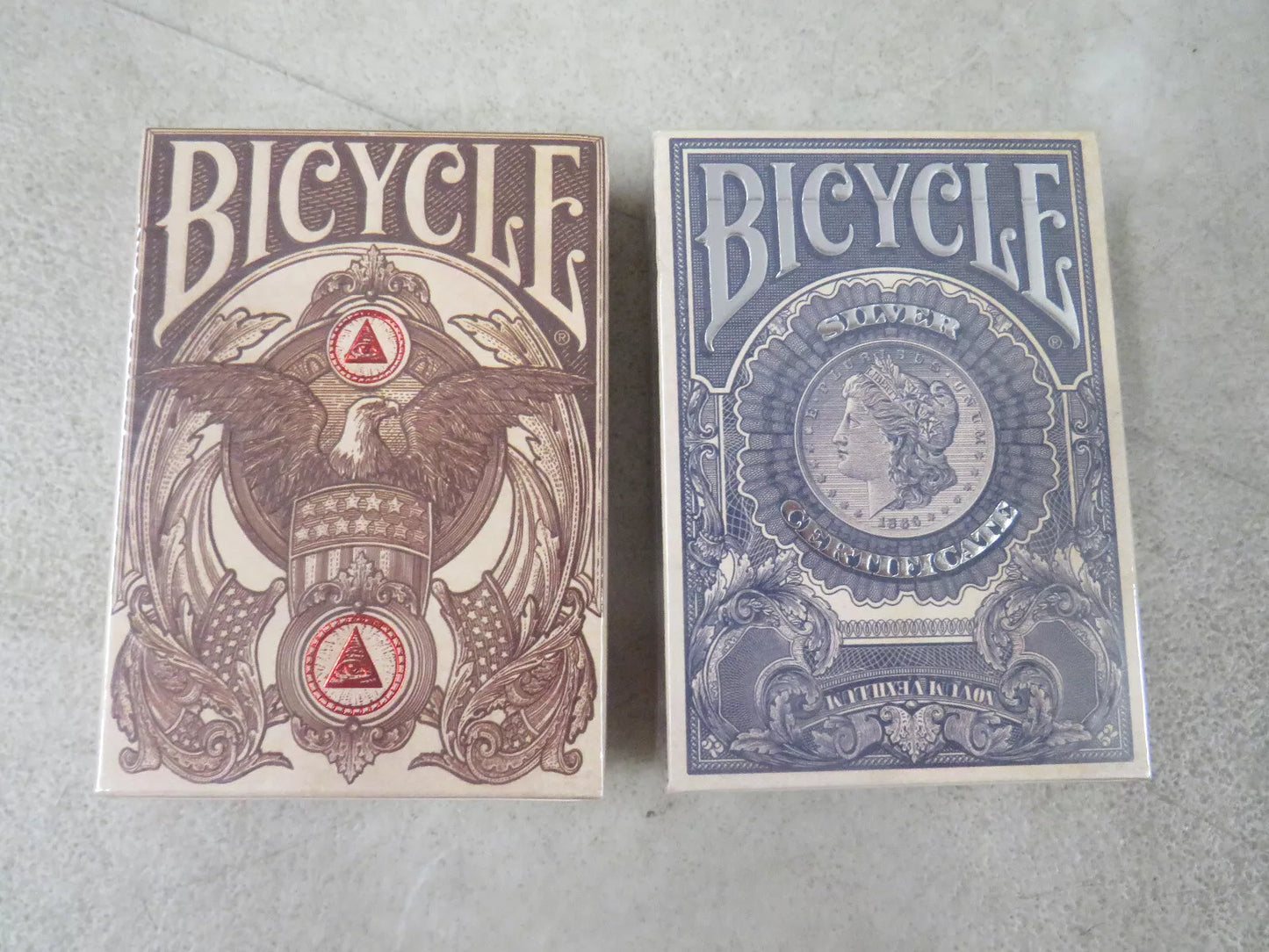 Bicycle Federal 52 Branded Silver Certificate Playing Cards by Kings Wild Project