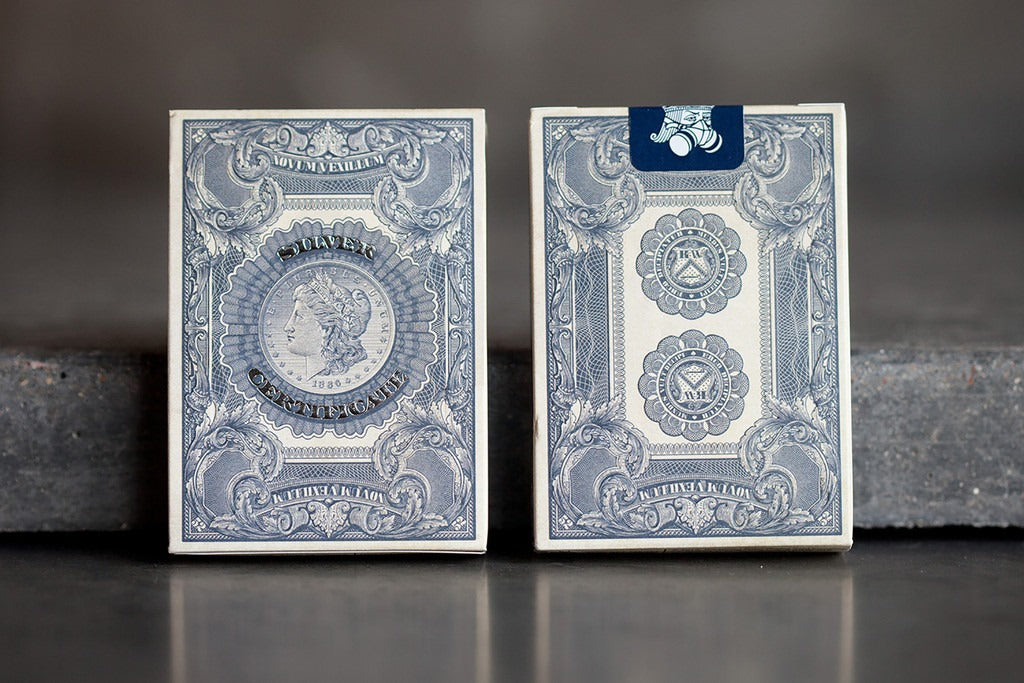Bicycle Federal 52 Branded Silver Certificate Playing Cards by Kings Wild Project